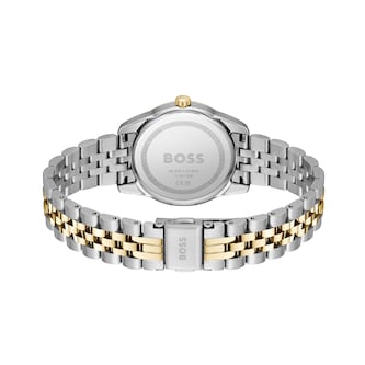 BOSS Graceful Precious 32mm Stainless Steel and Yellow Gold Tone Ladies Watch