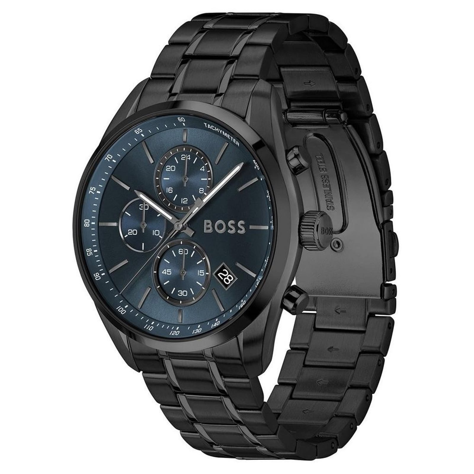 BOSS Grand Prix 44mm Stainless Steel Chronograph Mens Watch