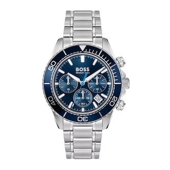 BOSS Sealiner Chronograph 44mm Mens Watch Blue