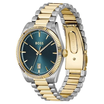 BOSS Cheswick 40mm Stainless Steel and Yellow Gold Tone Mens Watch