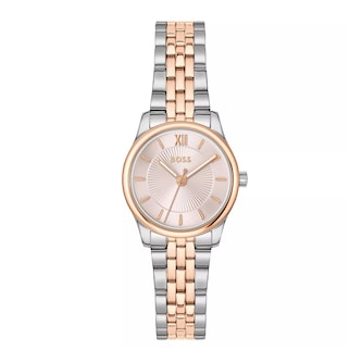 BOSS Graceful Mina 25mm Stainless Steel and Rose Gold Tone Ladies Watch