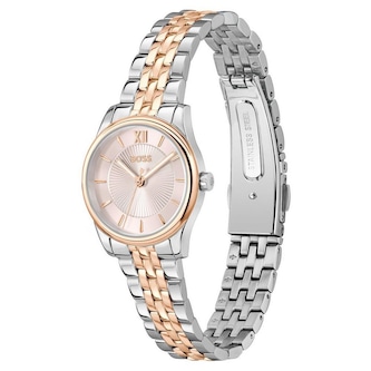 BOSS Graceful Mina 25mm Stainless Steel and Rose Gold Tone Ladies Watch