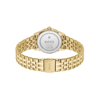 BOSS Graceful Mina 25mm Yellow Gold Tone Ladies Watch