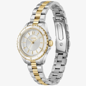 BOSS Sage Aqua 30mm Stainless Steel and Yellow Gold Tone Ladies Watch