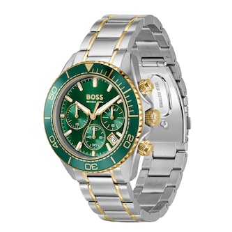 BOSS Sealiner Chronograph 44mm Mens Watch Green