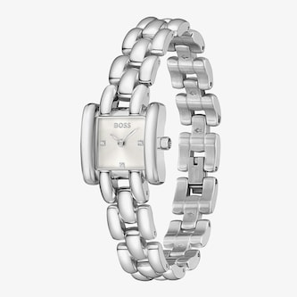 BOSS Violet Stainless Steel 21mm Silver Ladies Watch