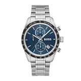 Boss Grand Prix Chronograph 44.5mm Mens Watch Blue Dial