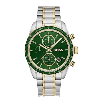 Boss Grand Prix Chronograph 44.5mm Mens Watch Green Dial Boss Grand Prix Chronograph 44.5mm Mens Watch Green Dial