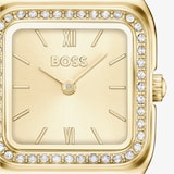 BOSS Mae Petite 22mm Gold Dial Ladies Watch