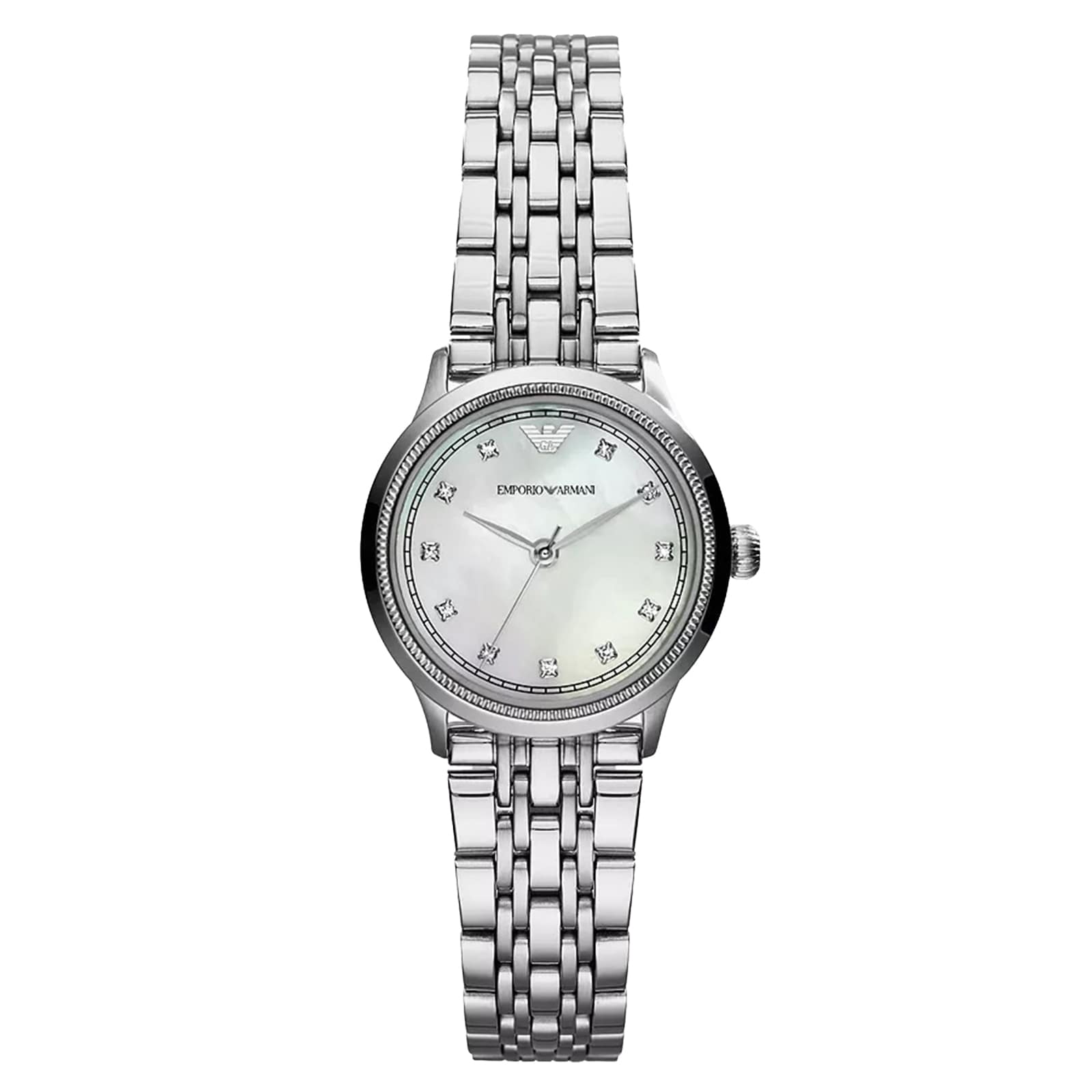 Emporio Armani Alpha Three-Hand Ladies Watch Steel