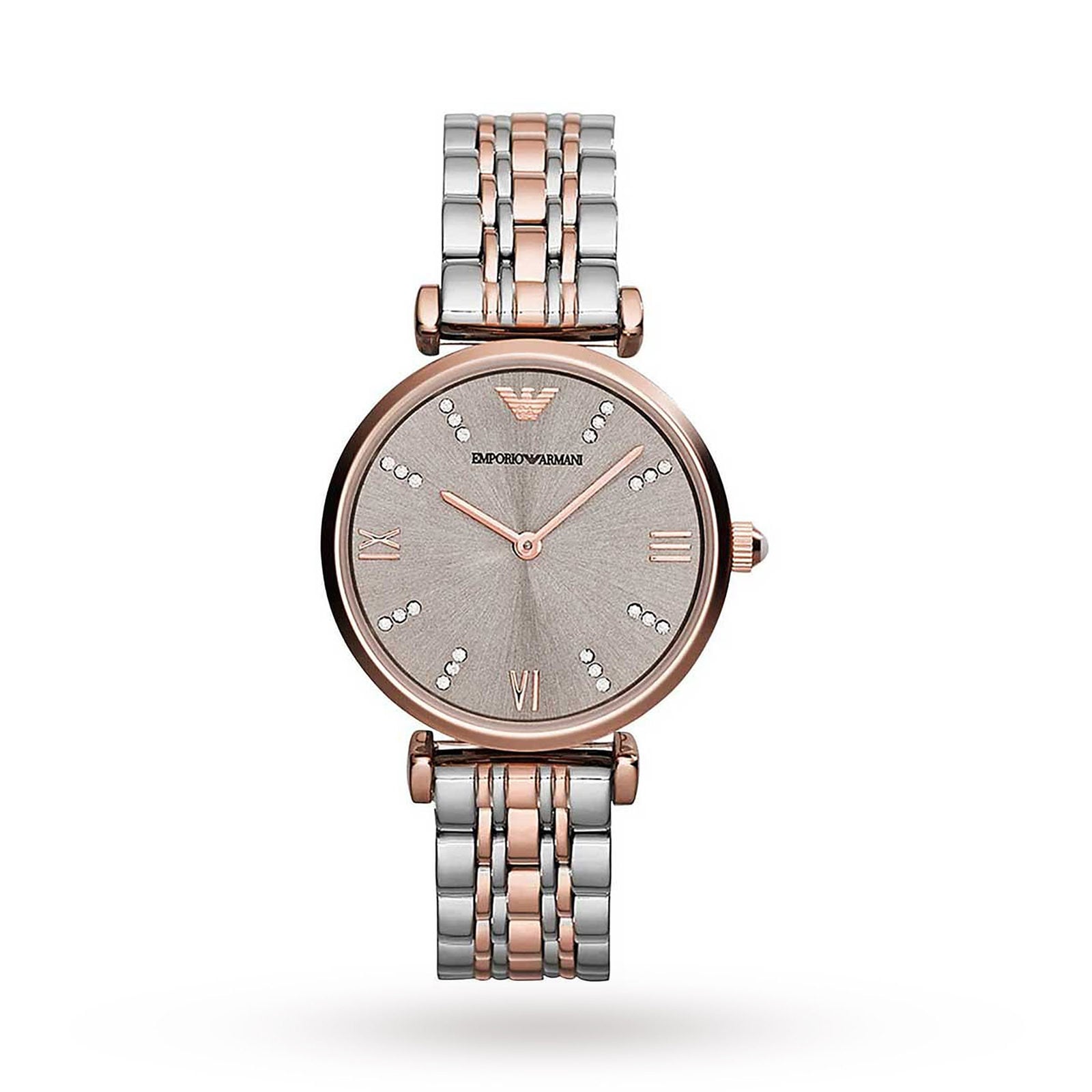 Emporio Armani Rose Gold Tone Two Tone Ladies Watch Emporio Armani Rose Gold Tone Two Tone Ladies Watch