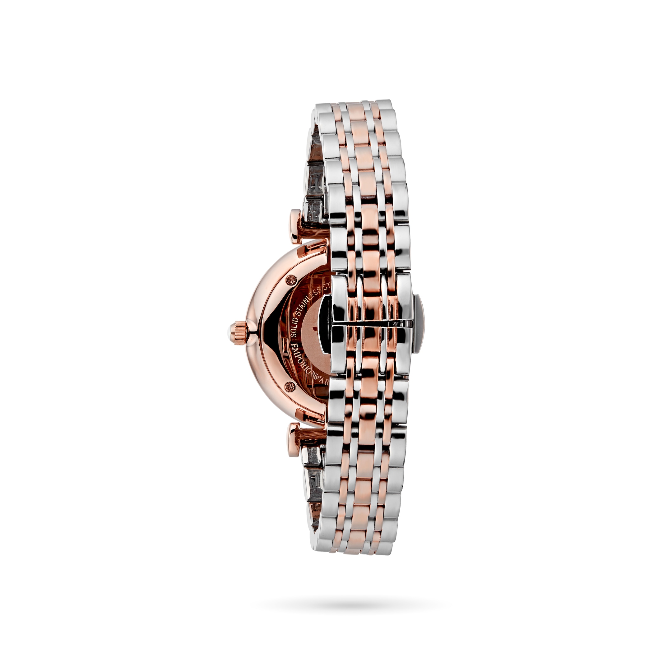 Emporio Armani Rose Gold Tone Two Tone Ladies Watch Emporio Armani Rose Gold Tone Two Tone Ladies Watch
