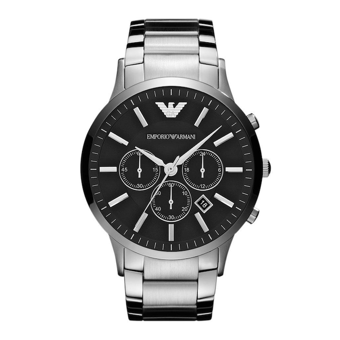 Emporio Armani Renato Mens Watch 46mm Black