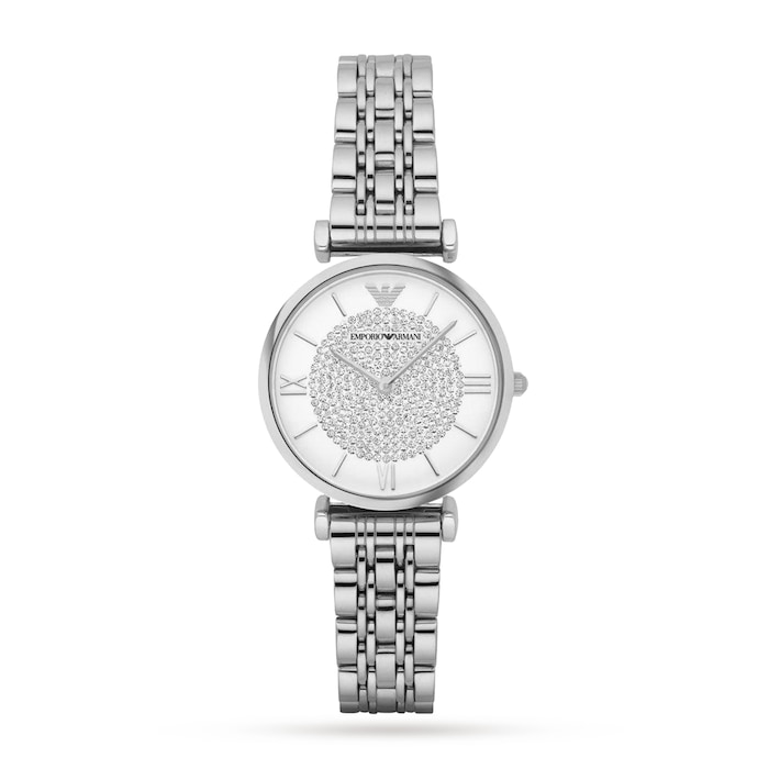 Emporio Armani T-Bar Stainless Steel Ladies Watch