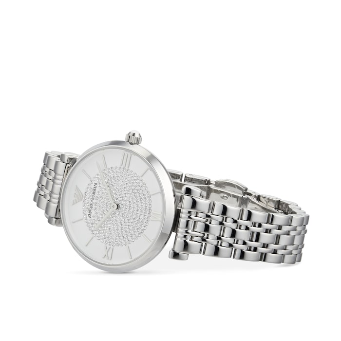 Emporio Armani T-Bar Stainless Steel Ladies Watch AR1925 | Goldsmiths