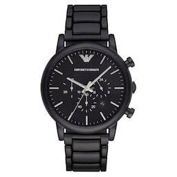 17871205 - Chronograph 46mm Mens Watch Black