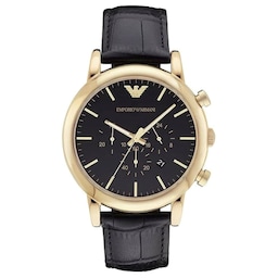 17871218 - Chronograph 45mm Mens Watch Black