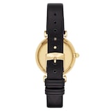 Emporio Armani Gianni T-Bar Black Strap 32mm Ladies Watch