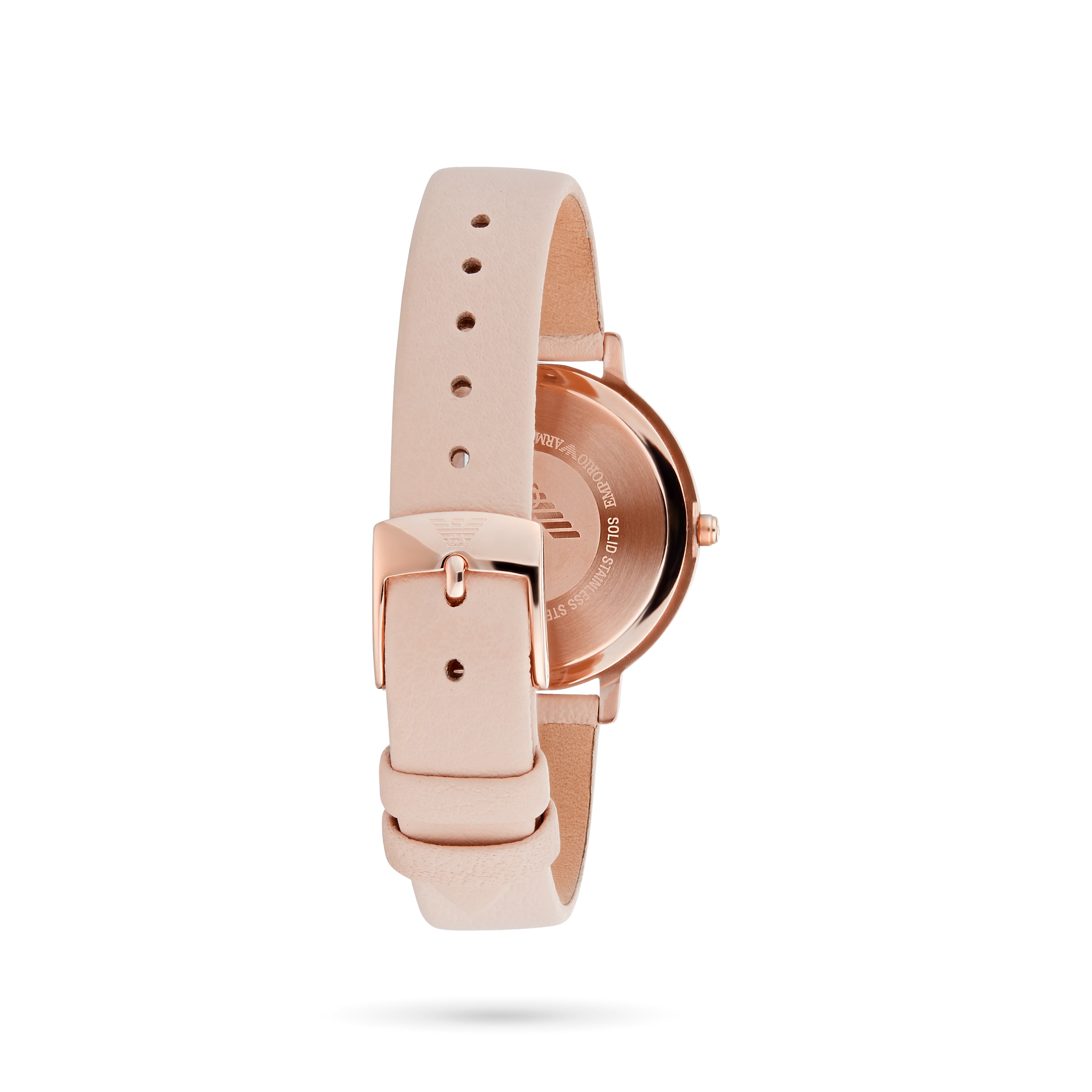 Armani watch discount women's leather strap