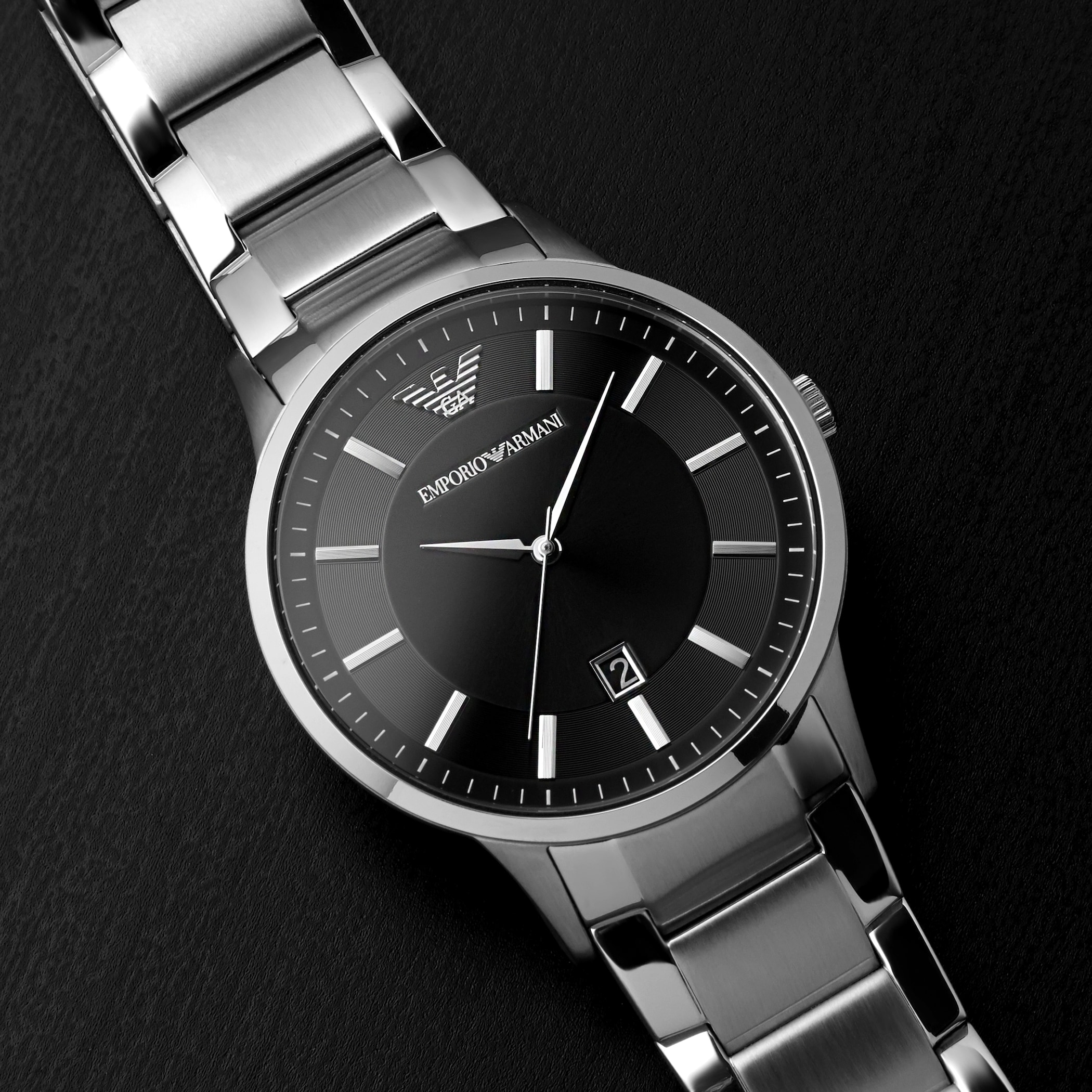 Emporio Armani Black Gents Watch Emporio Armani Black Gents Watch