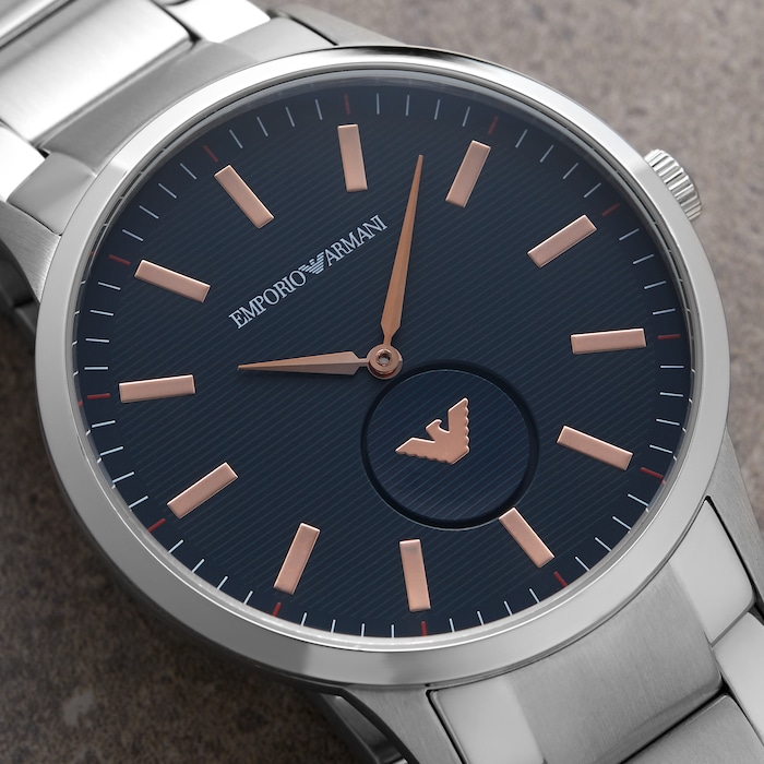 Emporio Armani Renato Blue Dial Gents Watch