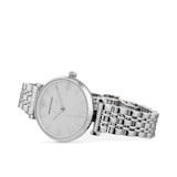 Emporio Armani T-Bar Stainless Steel Marble Tone Ladies Watch