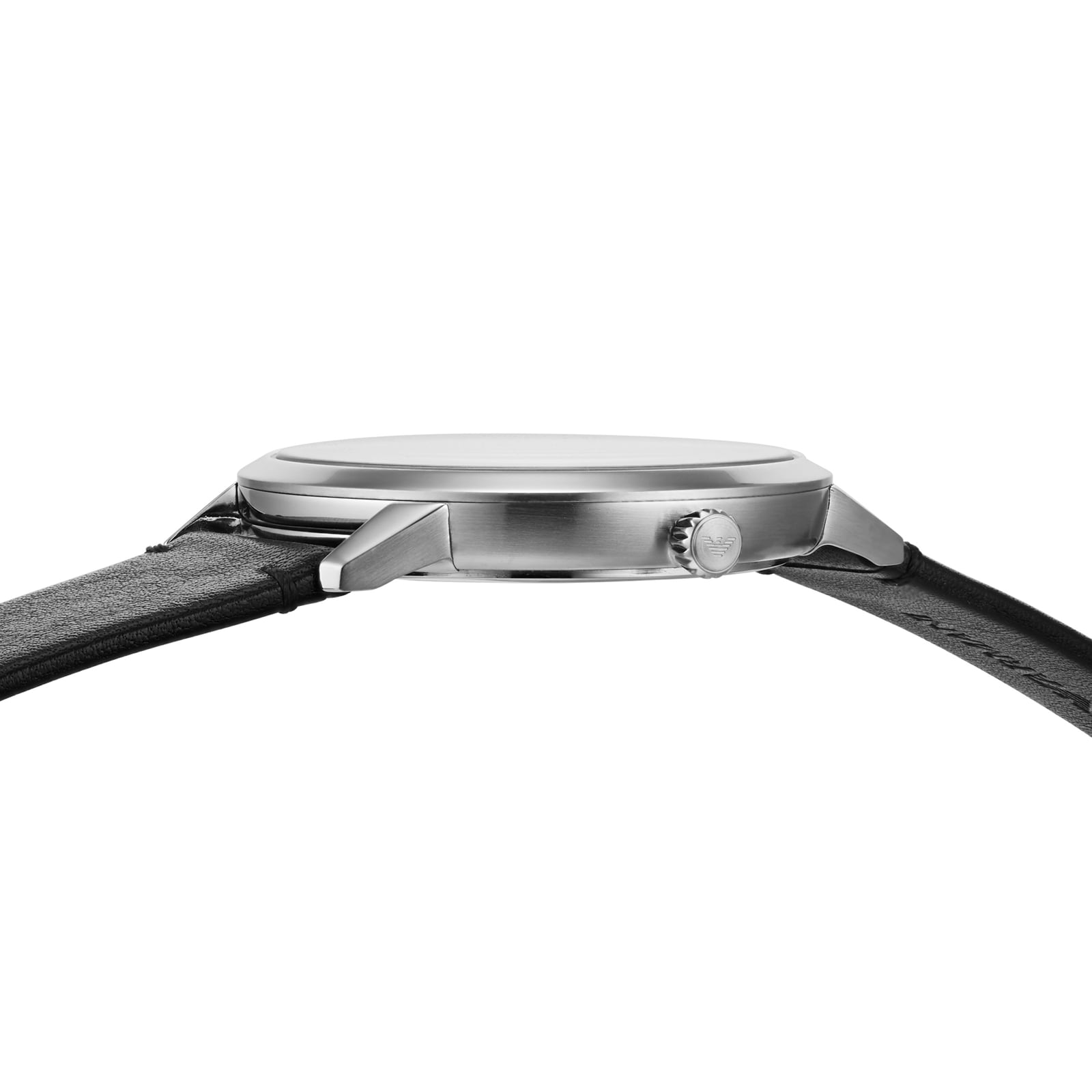 Emporio Armani Black Leather Gents Watch Emporio Armani Black Leather Gents Watch