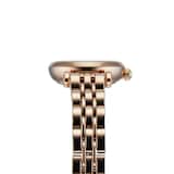Emporio Armani T-Bar Rose Gold Tone and White Dial Ladies Watch