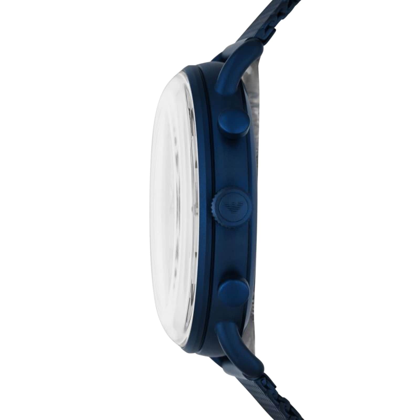 Emporio Armani 43mm Mens Blue Mesh Watch Emporio Armani 43mm Mens Blue Mesh Watch