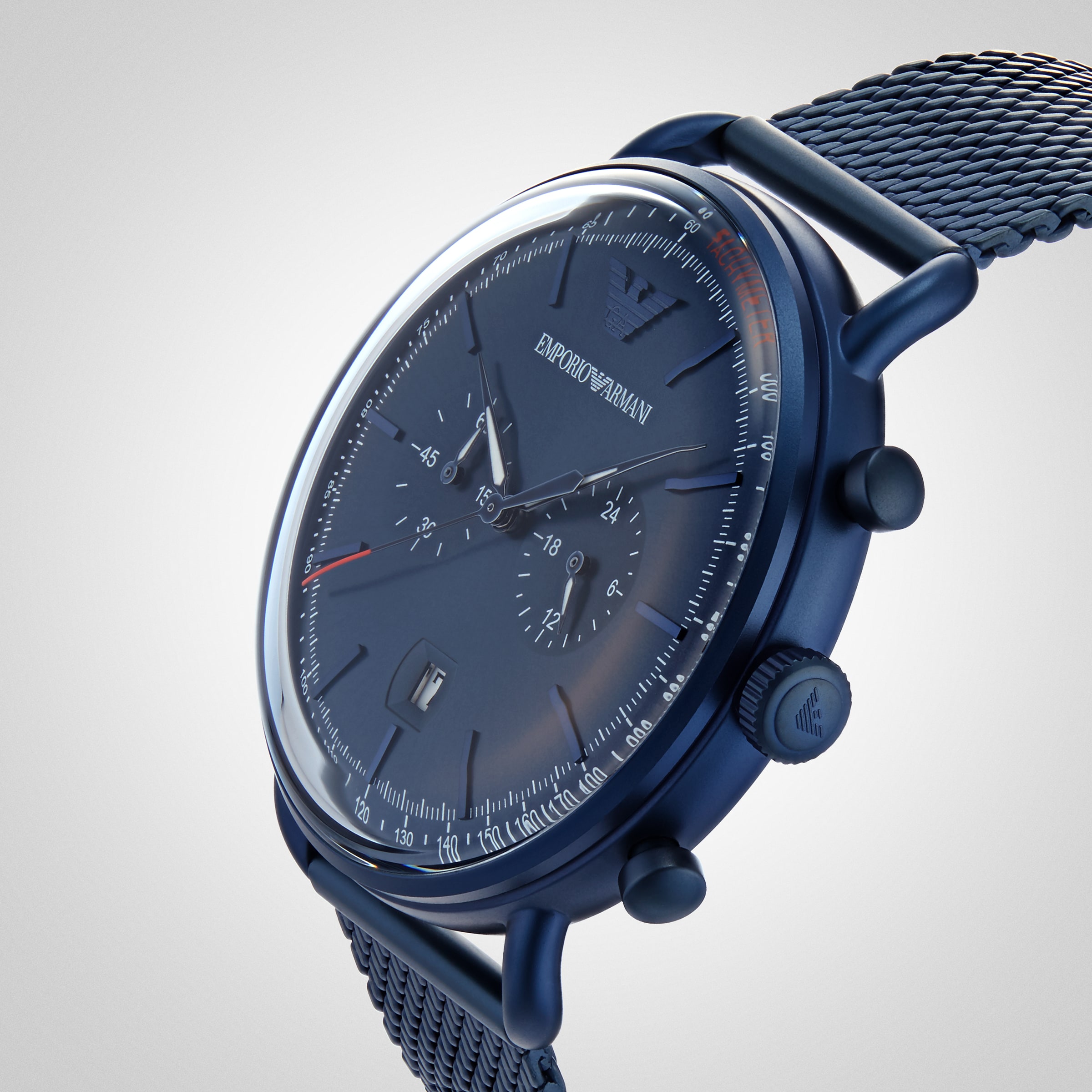 Emporio armani blue outlet watch price