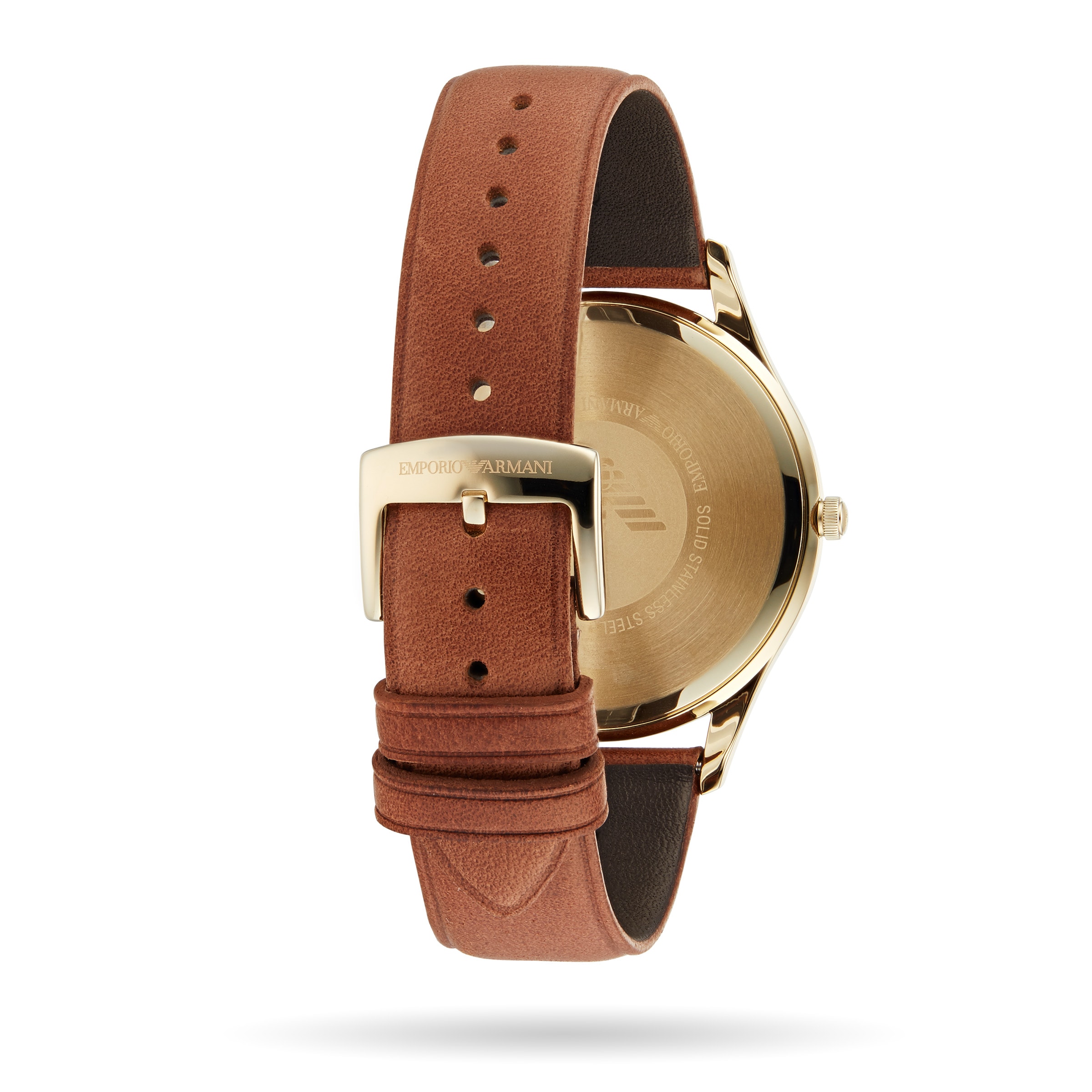 Emporio Armani Men's Date Leather Strap Watch AR11312 | Goldsmiths