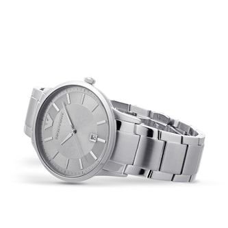 Emporio Armani Mens Silver Watch AR11189 | Goldsmiths