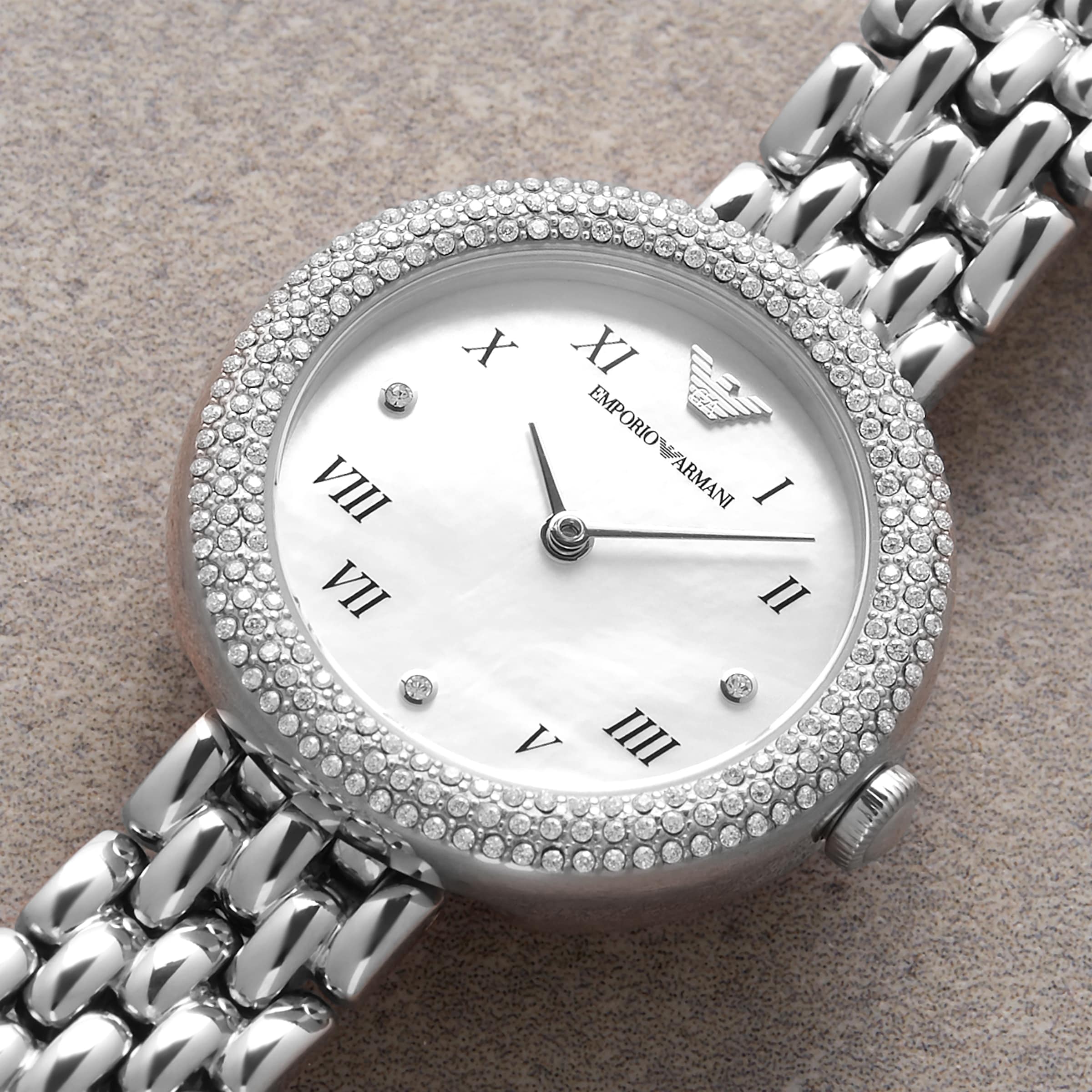 Armani watch outlet diamond