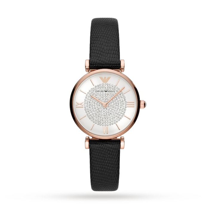 Emporio Armani Ladie's Leather Strap Watch
