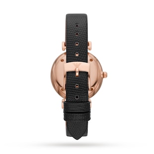 Emporio Armani Ladie's Leather Strap Watch