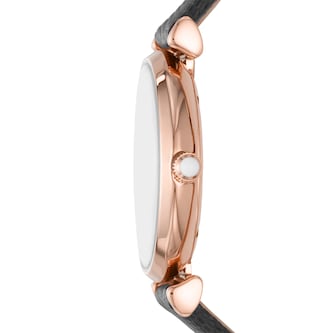 Emporio Armani Ladies Leather Strap Watch Emporio Armani Ladies Leather Strap Watch