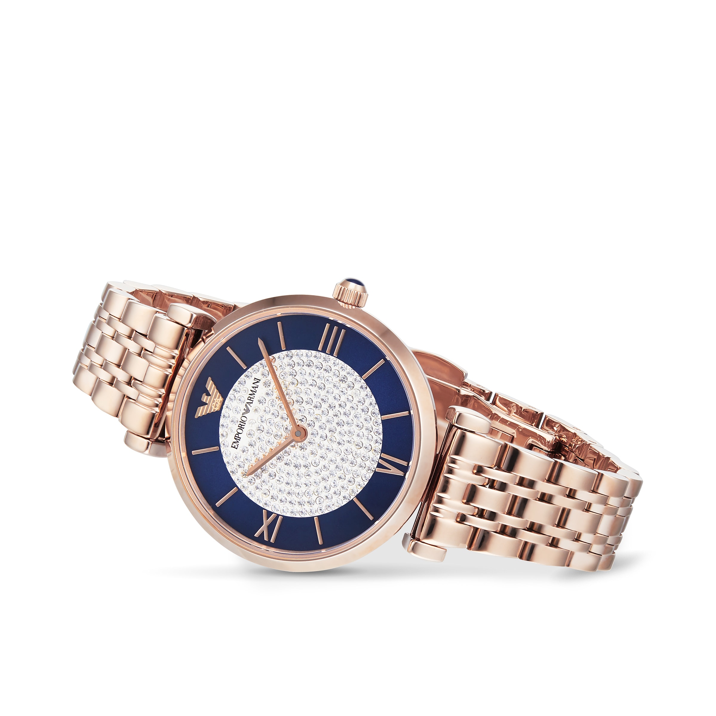 Ar1909 armani rose online gold ladies watch