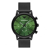 Emporio Armani Luigi Mens Watch 46mm Green