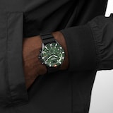 Emporio Armani Chronograph Black Silicone Mens Watch 43mm