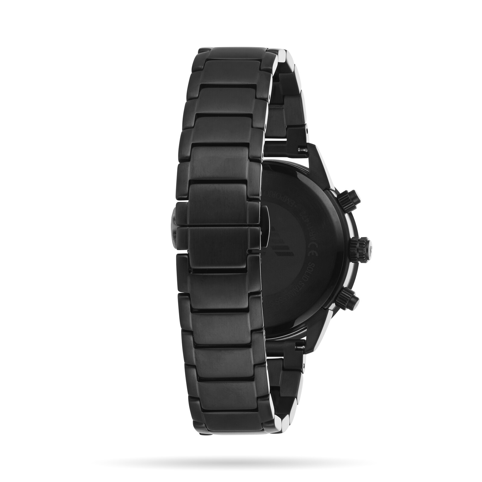 Black stainless deals steel watch