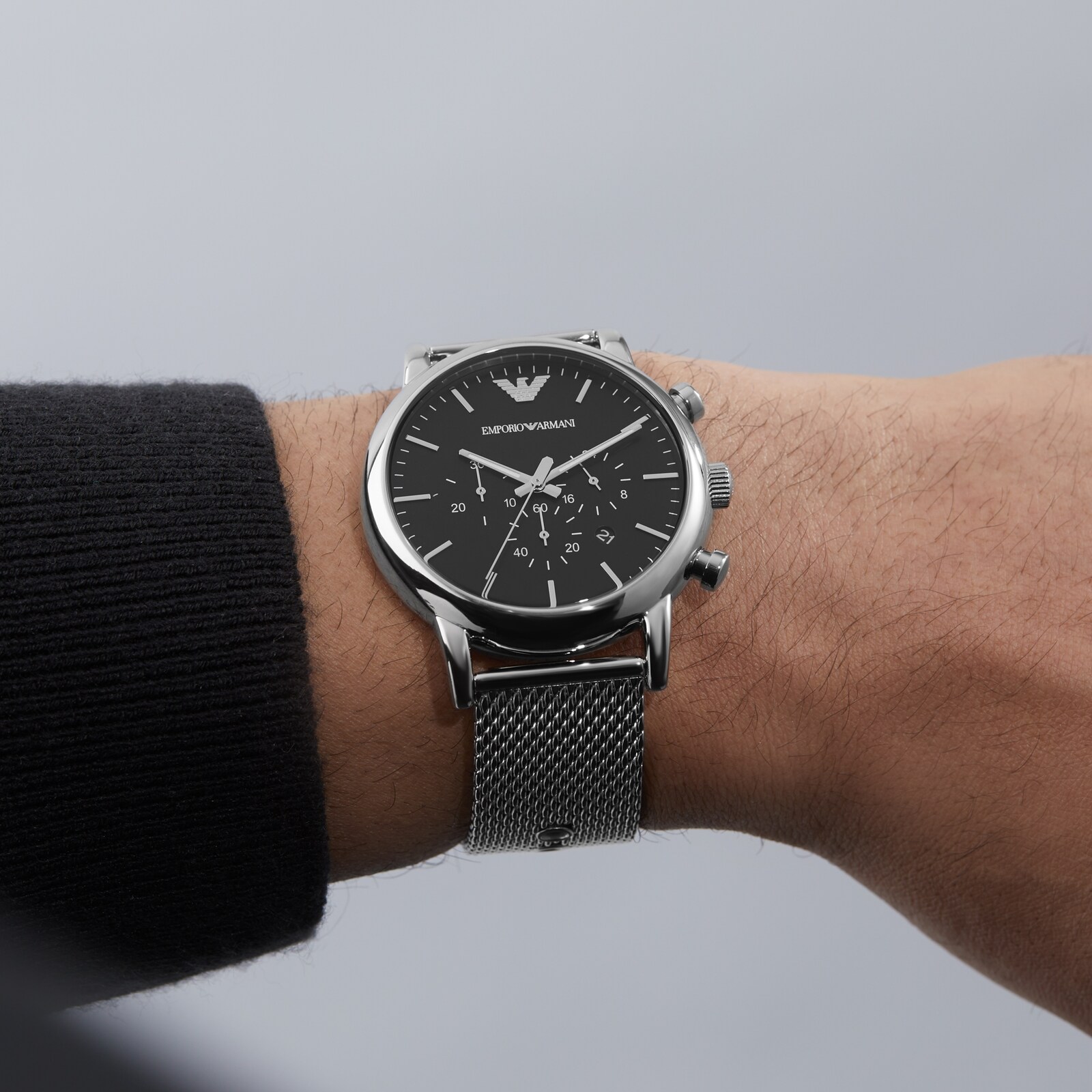 Emporio Armani Luigi 42.5mm Mens Watch and Bracelet Gift Set AR80062SET