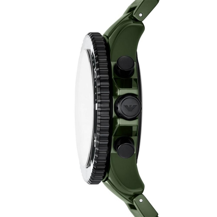 Emporio Armani Diver Mens Watch 43mm Green