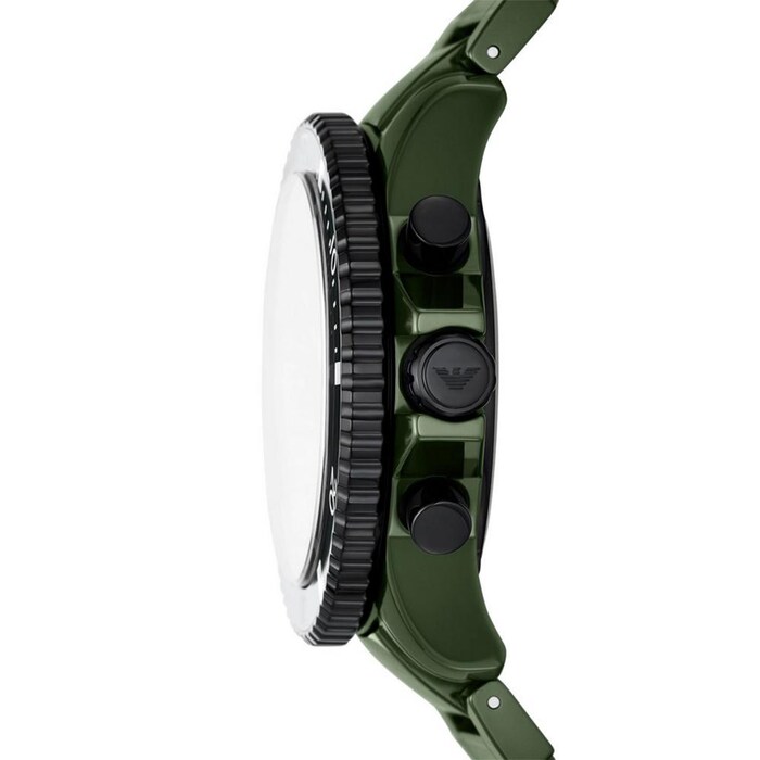 Emporio Armani Diver Mens Watch 43mm Green