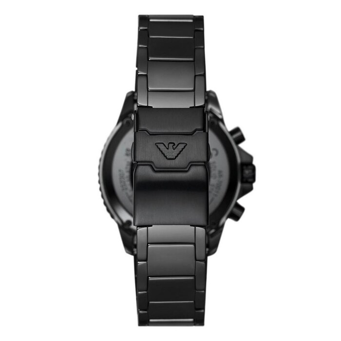 Emporio Armani Diver Mens Watch 43mm Black