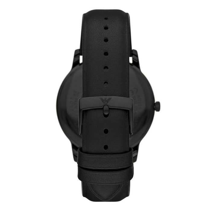 Emporio Armani Minimalist Mens Watch 42mm Black