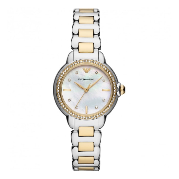 Emporio Armani Mia Ladies Watch 32mm White Mother Of Pearl