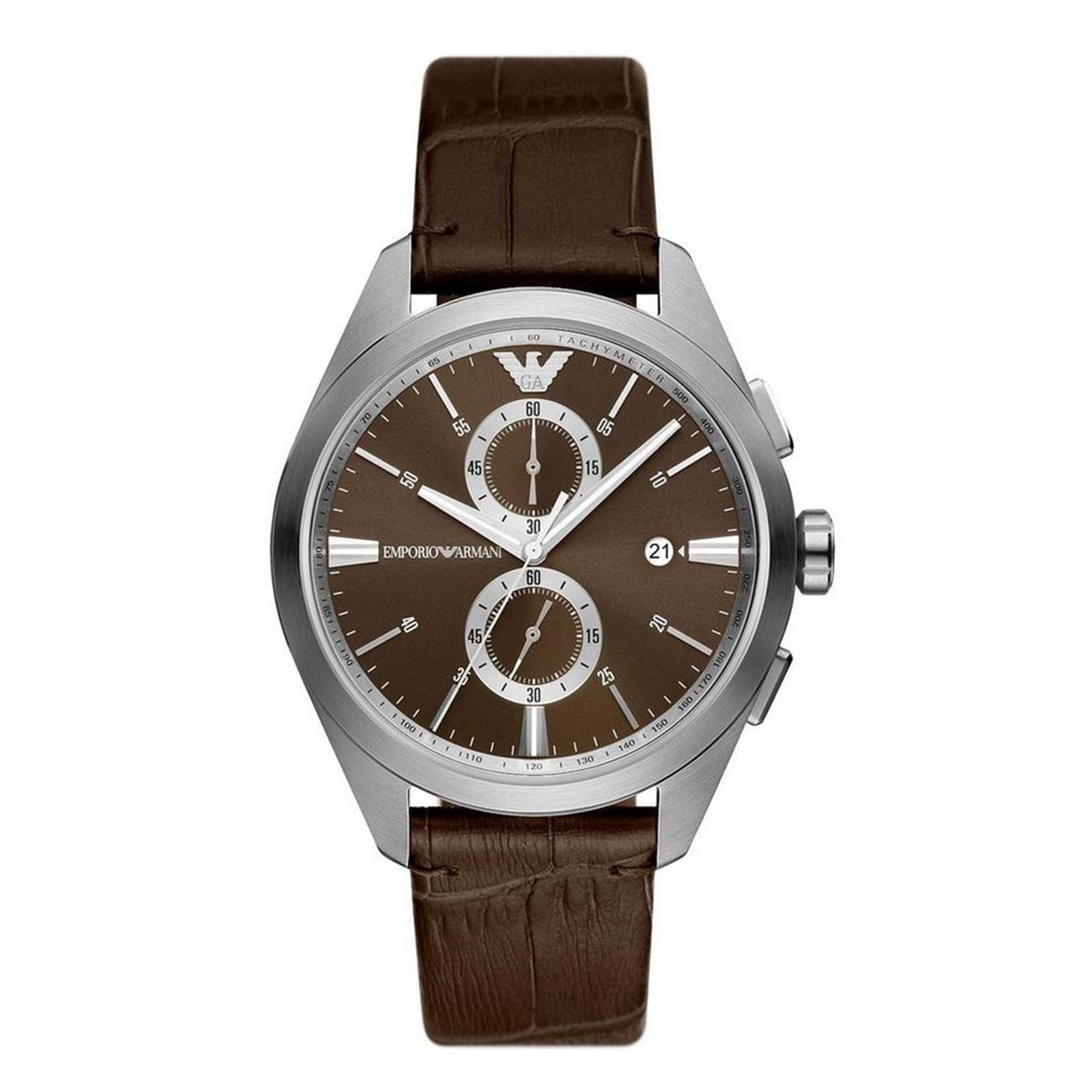 Emporio Armani Mens Watch 43mm Brown