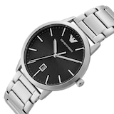Emporio Armani Ruggero 43mm Mens Watch Black