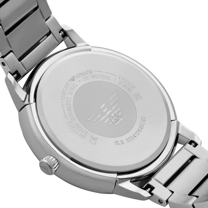 Emporio Armani Ruggero 43mm Mens Watch Black