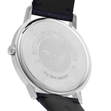 Emporio Armani Stainless Steel and Leather 41mm Mens Watch